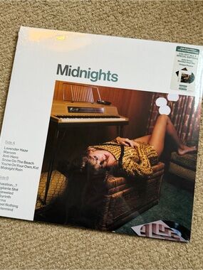 New and Sealed: Taylor Swift "Midnights" Vinyl Album - Jade Green